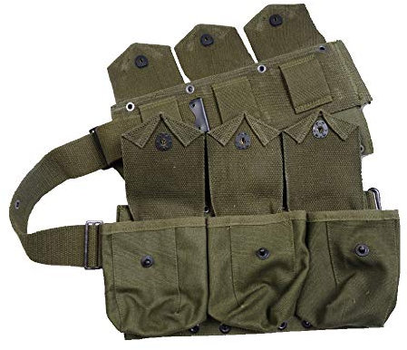 U.S. Army Werkzeugtasche, 6 Zellen, taktische Tasche, B.A.R.Pocket Replica WW2 (ArmyGreen)