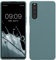 kwmobile Hülle kompatibel mit Sony Xperia 10 V Hülle - weiches TPU Silikon Case - Cover geeignet für kabelloses Laden - Arctic Night