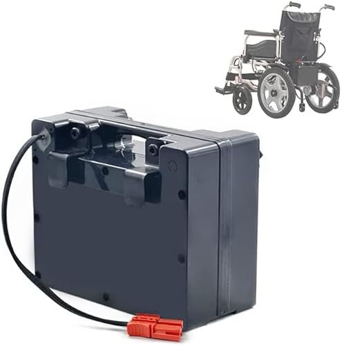 Dbtxwd Lithium Battery Pack 24V Electric Wheelchair Battery Lithium Ion Battery Pack Lead-Acid Replacement Batteries with Charger Electric Wheelchair Replacement Battery,24V45AH