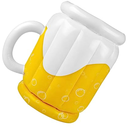 Gonfiabile Birra Secchiello for il Ghiaccio All'aperto Decorazione Estiva Piscina Estiva Vassoio da Esterno Boccale di Birra Gonfiabile Dispositivo di Raffreddamento Birra Gonfiabile Grande Dispositiv
