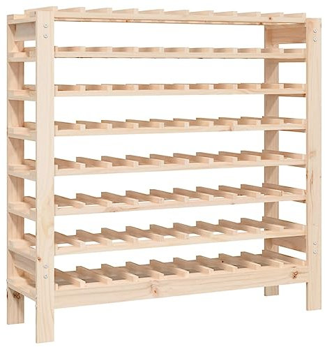 vidaXL Weinregal aus massivem Kiefernholz 109,5 x 30 x 107,5 cm