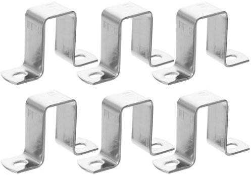 OSALADI 20 x 40 mm, morsetti quadrati a U, morsetto in acciaio inox, per la lavorazione del legno, montaggio sicuro, robusto set di morsetti a forma di U