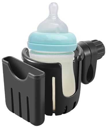 1 soporte para vasos de agua, soporte para bebidas para cochecito, soporte universal para bebidas, accesorios para bicicleta, portabotellas de agua multifuncional, adecuado para cochecitos,