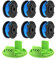 Bobina di filo per decespugliatore Greenworks G24LT, diametro 1,65 mm, lunghezza 4,9 m, per decespugliatore Greenworks 24 V G24LT, G24LTK2, G24LT30M, G24LT30MK2 (6 bobine + 2 coperchi)