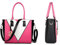 Miss Lulu Damen LG1641 PM Damentasche mit Tragegriff Oben, Prugna