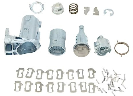 KUWAYO Kit de réparation de cylindre de serrure de porte avant gauche démonté adapté for Renault Fluence Kangoo Master Trafic Clio III 7701209836
