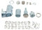 KUWAYO Kit de réparation de cylindre de serrure de porte avant gauche démonté adapté for Renault Fluence Kangoo Master Trafic Clio III 7701209836