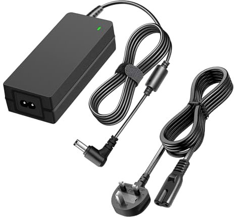 19V Monitor Power Supply Cord Replacement for 19VDC LG 32 27 24 23 22 20 19 LCD LED HD TV Power Adapter Cable.