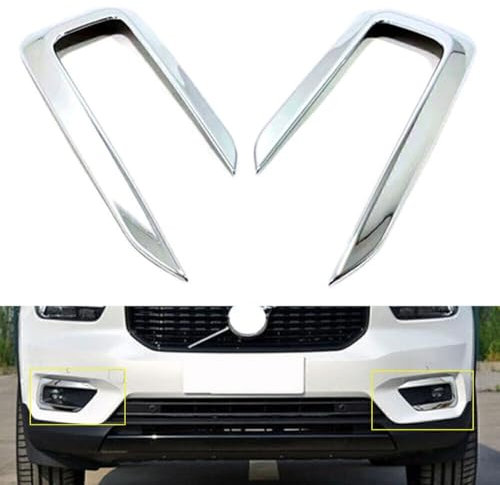 Für XC40 ABS Chrom Nebelscheinwerfer Dekor Rahmen Abdeckung Trim Glatte Oberfläche Links Rechts Vorne