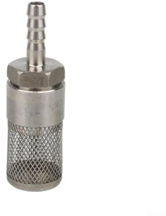 HEBEOT Filtri per tubi da giardino Filtro per pompa dell'acqua Filtro di aspirazione in acciaio inox Filtro per tubo flessibile Filtro di aspirazione dell'acqua per idropulitrice 6 mm ~ 18 mm (8 mm)