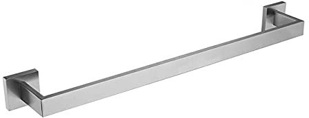 Ensemble de porte-serviettes moderne en acier inoxydable pour salle de bain avec porte-papier toilette, crochet et anneau porte-serviette, installation facile, finition brossée, 1 barre incluse