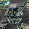 FONVGOGO DND Würfelset Harz Dungeons and Dragons Würfel 7 Stück Polyedrische D&D Würfel mit Geschenkbox DND Dice Set (S-Schwarz und Gold)
