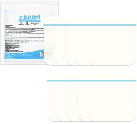 Zonoori 10 Stück Hydrokolloid Pflaster Wundauflagen, Wasserdicht 10cm X 10cm