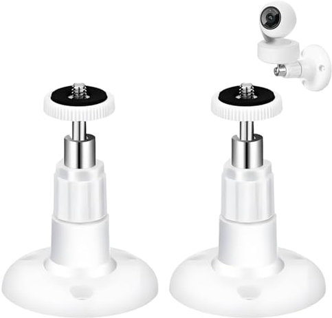 2 Pcs Ring No Drill Mount Set,Ring Camera Mount Surveillance Camera Bracket Ring Doorbell Mount No Drill Adjustable Ring Stick Up Camera Mount Easy to Carry About Easy to Install