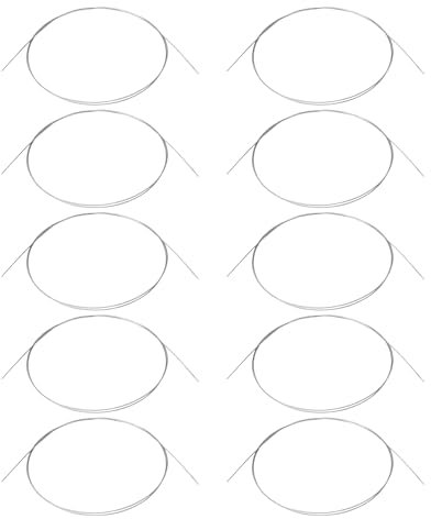 BQLZR Lot de 10 cordes pour piano Argenté 100 cm Longueur 0,1 cm Diamètre 18 #