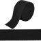 GORGECRAFT 10 m X 5cm Baumwoll Twillband Schwarzes Schrägband Fischgrätenband Rolle Gurtband Zum Nähen von Kleidung Schneidern Teppichnahtbindung Geschenkverpackung Basteln Homer Decor