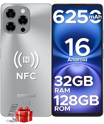 DOOGEE Note 58 Smartphone Android 16, 32GB+128GB/2TB TF Cellulare, 6.75 HD+ 90Hz Schermo, 6250mAh, 16MP+8MP Telefono Cellulare, 4G Dual SIM/Octa Core/Widevine L1/ NFC/OTG/Face ID/GPS, Naturali