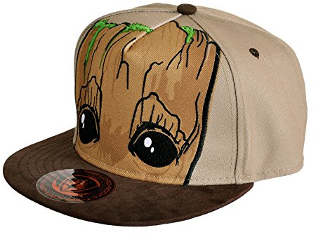 Elbenwald Snapback Cap - Marvel Motive wie Deadpool, Captain America Druckknopflasche Mehrfarbig
