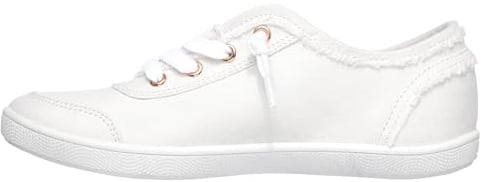 Skechers Women's Bobs B Cute Sneaker, White Canvas, 5.5 UK