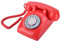 Tosuny Retro Tischhandy in Form eines sechziger Jahre Telefons,Klassisches Telefon im 70er Jahre für Hause/Office.Beste .(optional)(rot)