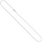 Jobo Damen Panzer-Kette aus 14 Karat 585 Weißgold 1,3 mm 50 cm