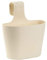 ENGELLAND 1 x Blumentopf zum Auf-Hängen, Geländertopf, Beige, Hängetopf, Balkon-Kasten, oval, Übertopf, Pflanzkasten, mit Wasserspeicher/Wasserauffangschale, 2,8 Liter