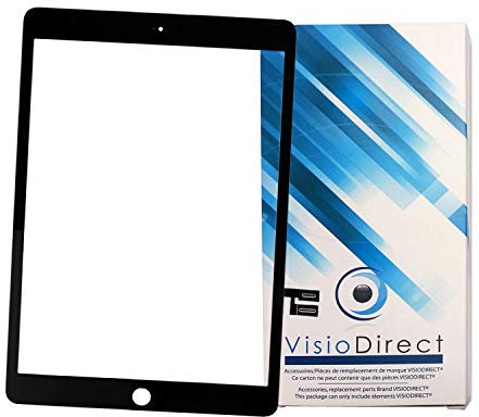 Visiodirect Vitre Tactile pour IPAD 7 Noir A2197/A2198/A2200 Taille 10.2