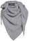 KNIT FACTORY - Demy Dreiecksschal - Damen Strickschal mit Wolle - Winterschal - Herbst & Winter Essentials - Winter Dreieckstuch - Tuch Schal für Winter - Hochwertige Qualität - 190x85 cm - Grau