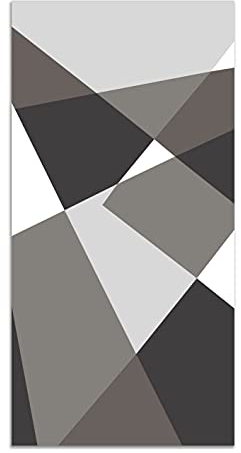 Panorama Alfombra Vinílica Cocina Baño - Varios Tamaños - (Geometría Abstracta Gris 40x80 cm)