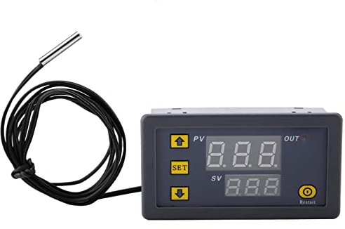 Digital Thermostat Raumthermostat, Digitales Unterputz Thermostat, W3230 DC 12V Digitaler Thermostat für Zuhause, LED Digitaler Temperaturregler für Heizung, Klimaanlagen und Fußbodenheizung