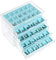 Nwvuop Clear Acrylic Jewellery Box Jewellery Organiser with 5 Drawers for Women Jewelry Storage Box for Rings Earrings Necklaces, Blue