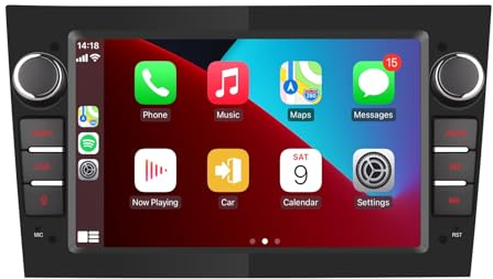 YZKONG Autoradio für OPEL Antara Corsa Vivaro Combo Zafira mit drahtlos CarPlay Android Auto, Double DIN Touchscreen Auto Receiver RDS Radio Bluetooth USB
