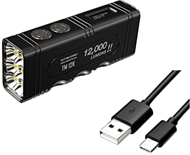 Nitecore TM12K USB-C Charging 12000 Lumens LED Torch Flashlight