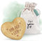 LOViLEE Hab dich lieb - Handschmeichler Holz Glücksbringer Prüfung - Holz Herz inkl. Geschenkbeutel & Grußkartenset - Mutmacher Geschenk, Schutzengel Geschenk, Gute Besserung Geschenke Frauen