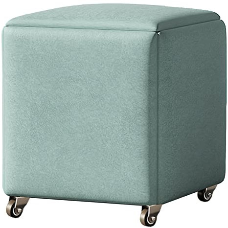 Multifunktionaler Aufbewahrungshocker Magic Cube Niststuhl mit Rollen - 5 in 1 Stapelbarer Küchensofa Hocker mit Polstersitz und Metallrahmen für platzsparende Aufbewahrungslösung