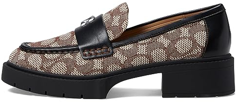 Coach Damen Leah Loafer, Cocoa/Black, 35.5 EU