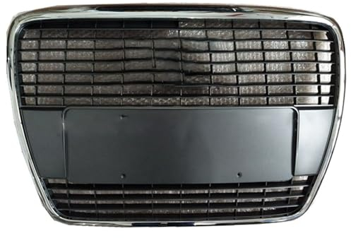 Mittelnetz Grilles Racing Grill für Audi A6L 2005-2008 A6, Kühlergrill Frontstoßstangenhaube Grill Kühlergrill Frontstoßstange Haube Kühlergrill Grill