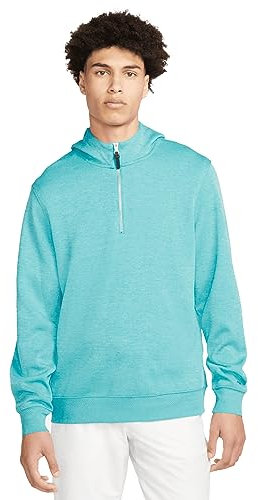 NIKE Mens Dri-FIT Golf Hoodie (XXL) (Ocean Bliss/Baltic Blue/Brushed Silver)