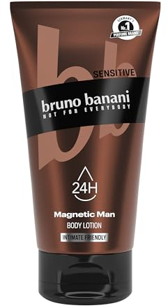 bruno banani Baume corporel Magnetic Man - 3 en 1 - Avec parfum boisé captivant - 150 ml