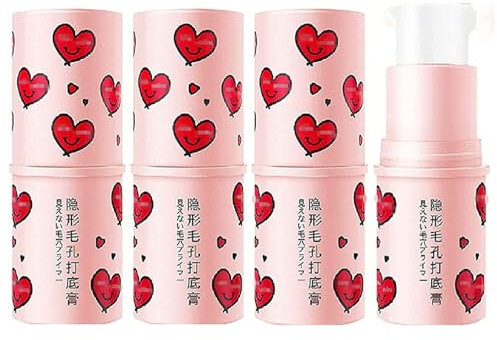 Magical Pore Eraser Waterproof Face Primer Stick, Hydrating Primer Face Shimmer Stick, Unschärfe-Stick-Grundierung für Gesicht, matte Grundierung, Make-up, Primer Stick Face Makeup (3pcs)