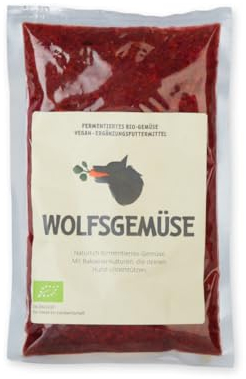 Wolfsgemüse - frisches, fermentiertes Bio-Gemüse für Hunde - getreidefrei und ohne künstliche Zusätze - 100% natürlich - ausgewogene Rohfütterung - Barf - Ergänzungsfuttermittel