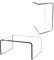 Clear Acrylic End Table,C-Shape Clear End Coffee Tables, Acrylic Side Table,Small Clear Safe Rounded-Edge Coffee Table for Livingroom,Modern Lucite Side Table for Living Room,Bedroom, Bathroom,Office