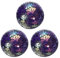 sourcing map 3Pcs Decorative Glass Balls 8cm Orbs Centerpiece Balls Mosaic Glass Ball Sphere for Decor Bowls Vases Dining Table Party, Purple