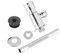 Knee Valve Tap with 153mm Lever Chrome Plated Knee Valve Easy Control Auto Automatic Stop Push Button Faucet Tap Spare Valvce for Knee Operated Sinks/Hand Free Sinks, Urinal Flush Valve