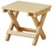 Osmond Tabouret Pliant Portable en Bois, Chaise, Escabeau Pliable, Repose-Pieds Pliable pour L'Extérieur 28 X 26 X 22 cm