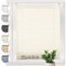 Sonello Plissee Crush Klemmfix ohne Bohren 55cm x 200cm Ecru Faltrollo Plisseerollo Jalousie für Tür & Fenster Blickdicht Sichtschutz Sonnenschutz Fertifplissee Rollo