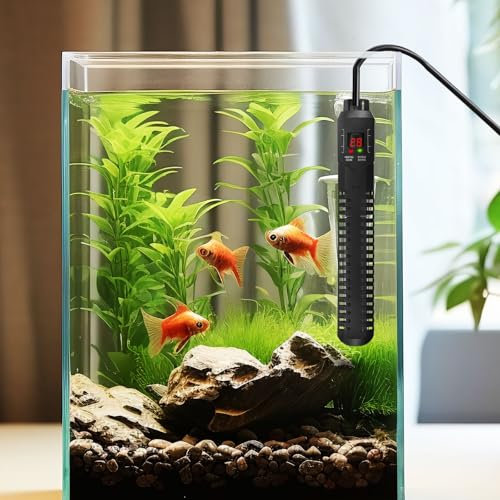 Aquarium Heater, 500W Submersible Fish Tank Heater with External Temperature Controller, LED Digital Display, Over-Temperature Protection, for 250L-500L Tank, Saltwater Freshwater Tropical Fish Turtle