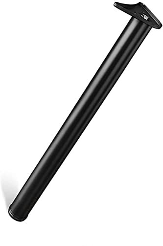 SZITW Pied de Meuble réglable en Acier Inoxydable pour Bureau, Cuisine, Plan de Travail, Robuste, Noir Mat, 90 cm