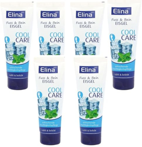 ELINAmed Fuß & Bein Eisgel, Cool Care 6x75 ml
