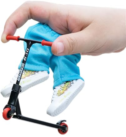 Mini-Skateboard-Spielzeug-Set mit Rampen und Decks, kleines Fingerboard für Tricks | Cooles Sportspielzeug für Kinder, Tech-Style Skate Kit mit Werkzeugen, Rollen